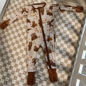 Little Sleepies Beary Sleepy Zippy 6-12M